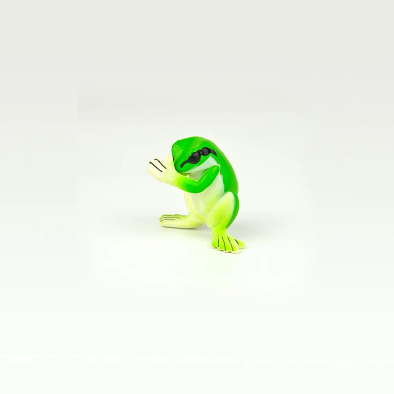 A frog Японский капсула игрушка забавные животные вырезать Косплей shiba «Лисья Секретная служба»(Inu японский миткаль Кот выдра пингвина белого кита гассе для молитвы Gashapon фигурка - Цвет: A frog