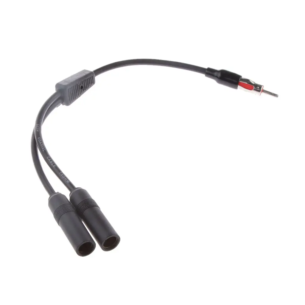 

Car Radio Stereo 1 Male To 2 Female Aerial Antenna Repair Connector Plug