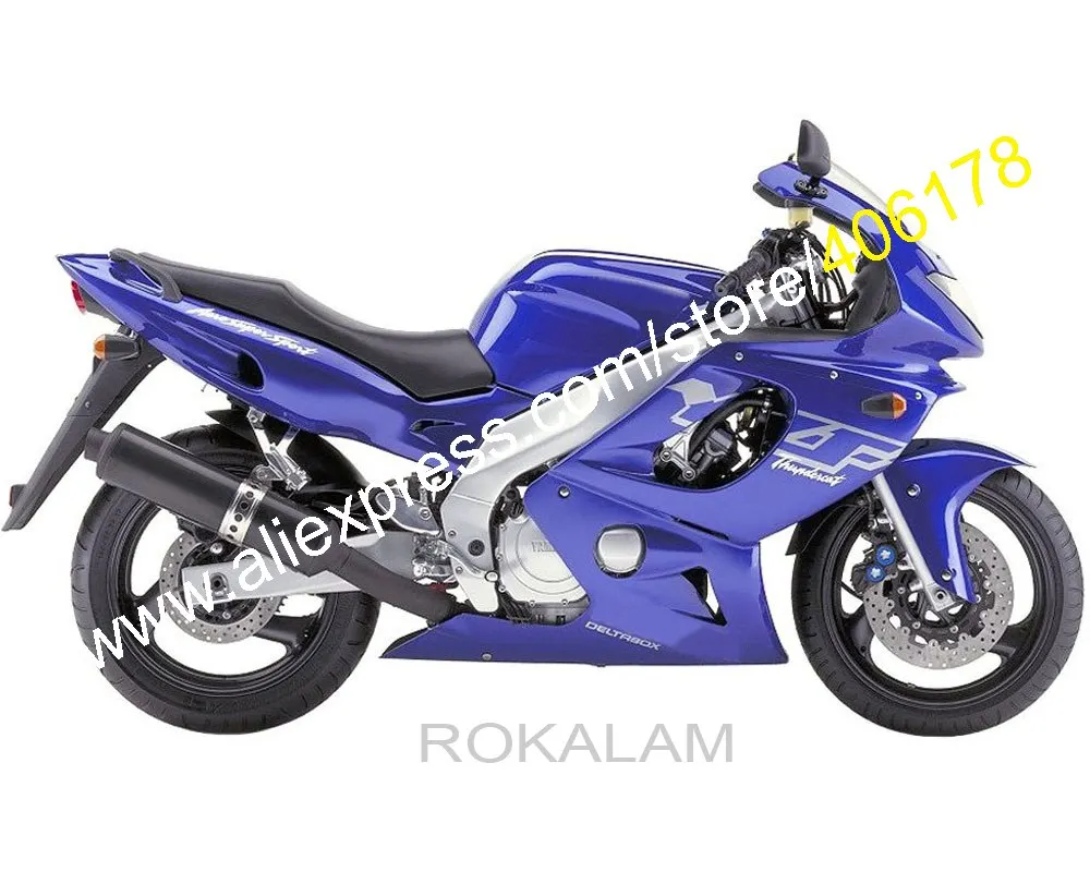 Бак для Yamaha 97-07 YZF600R Thundercat 97 98 99 00 01 02 03 04 05 06 07 YZF 600R YZF-600R темно-синий комплект