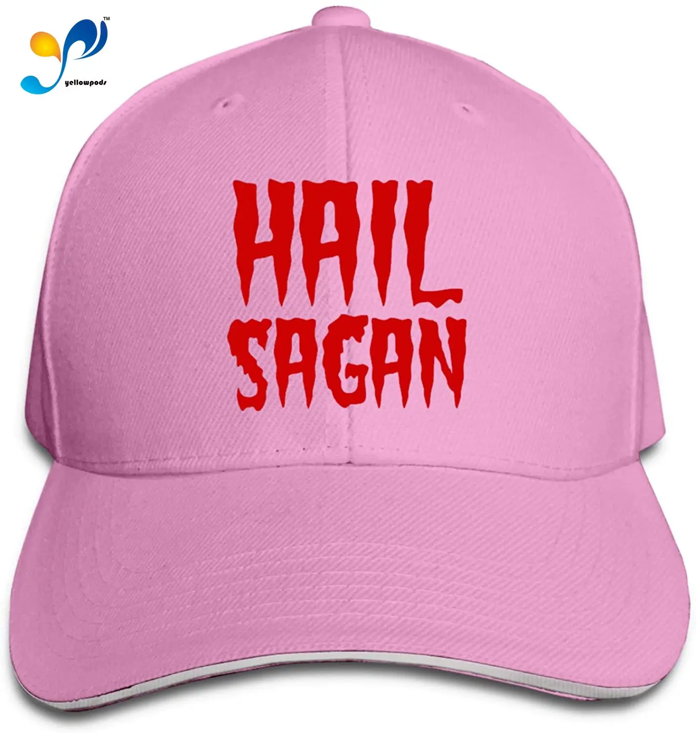 

ME COO Womens & Men Adjustable Baseball Hats 3D Printed Hail Sagan Sandwich Trucker Hats Unisex