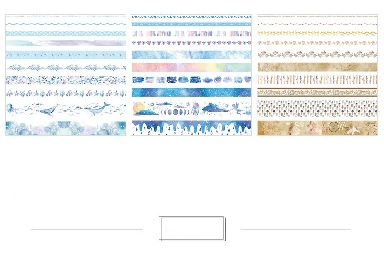 10 шт./лот 2 м Фольга Сделай Сам лента для декорации Washi Скрапбукинг клейкую ленту наклейки Скрапбукинг Washitape стиральная лента 024042