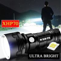 d2 powerful led flashlight l2 xhp70 edc led tactical torch usb rechargeable 26650 linterna waterproof lamp ultra bright lantern