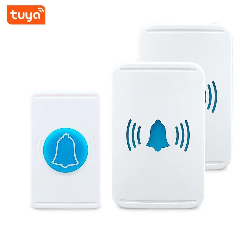 

Tuya Home Welcome Doorbell Intelligent Wireless Doorbell Waterproof Smart Life APP Remote Control EU UK US Smart Door Bell Chime