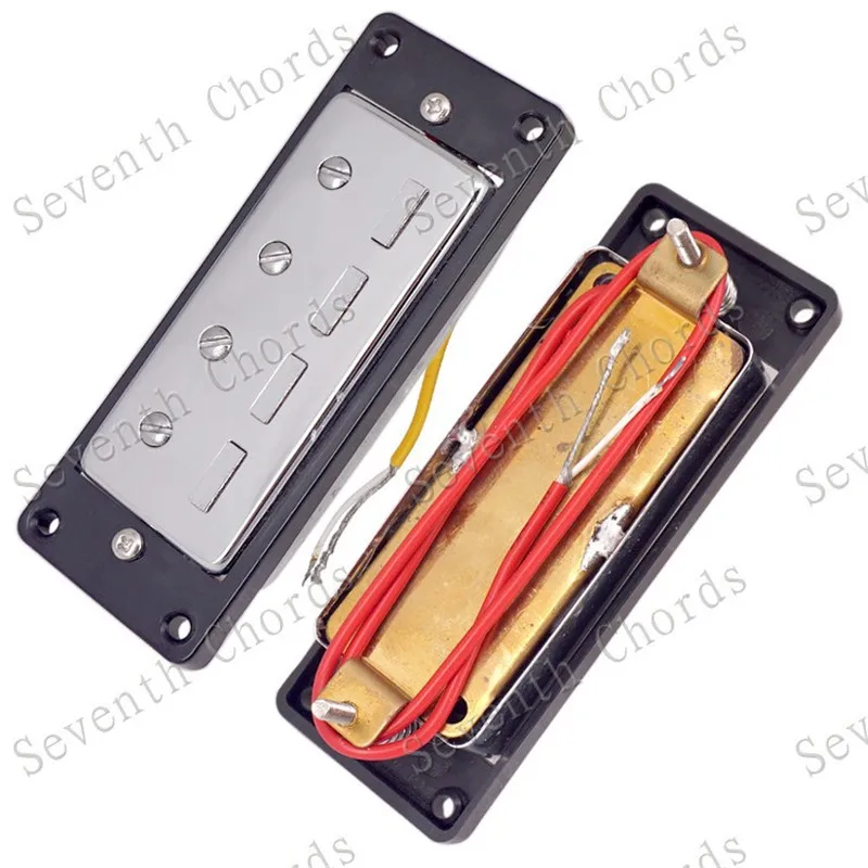 Набор из 2 предметов мини Хромовая 4 струнная бас гитара Humbucker пикапы с