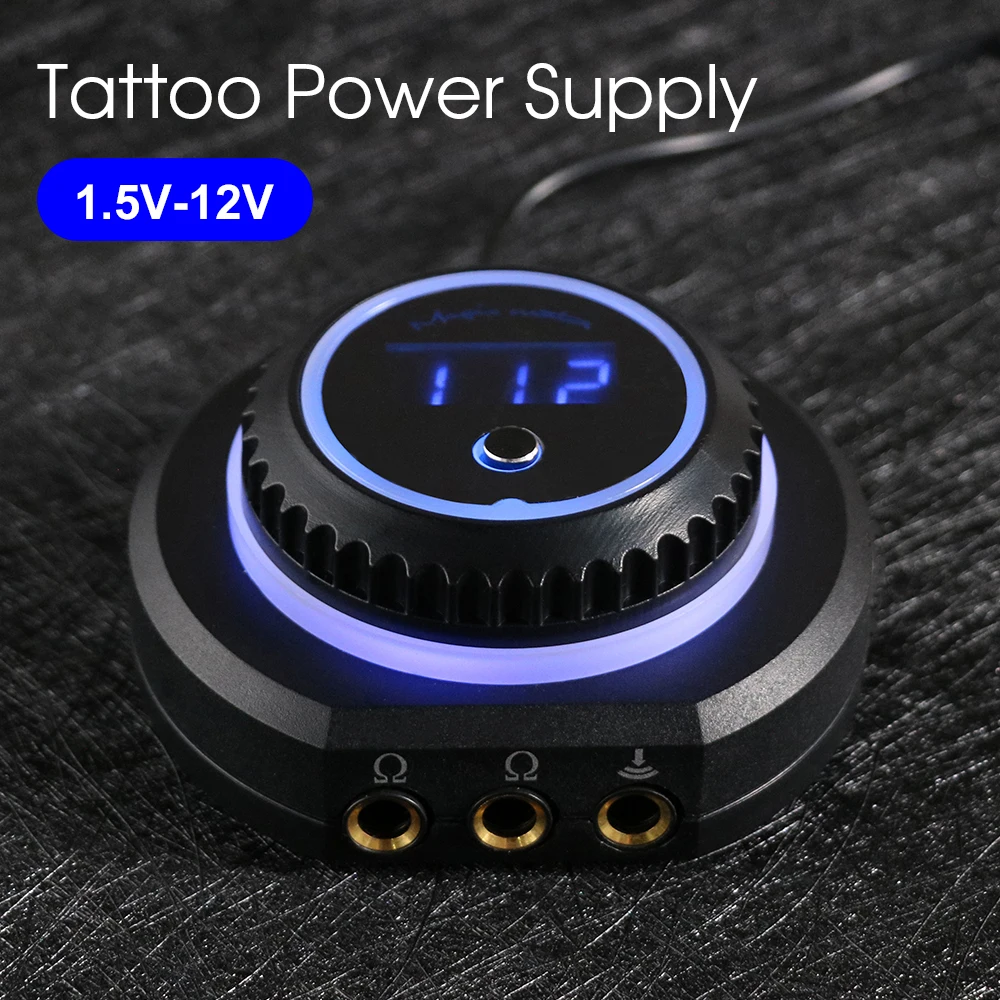 

Tattoo Power Supply LED Dual Mode Digital Display Screen Unit Blue Light EU US Adapter Power Inputs For Tattoos сила татуировки
