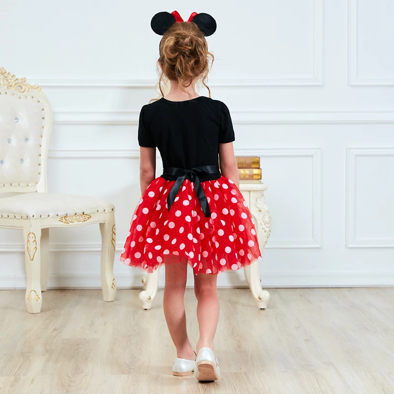 Fancy Kids Dresses for Girls Birthday Dress Up Polka Dots Costume Baby Clothing Girl Outfits Clothes | Детская одежда и обувь