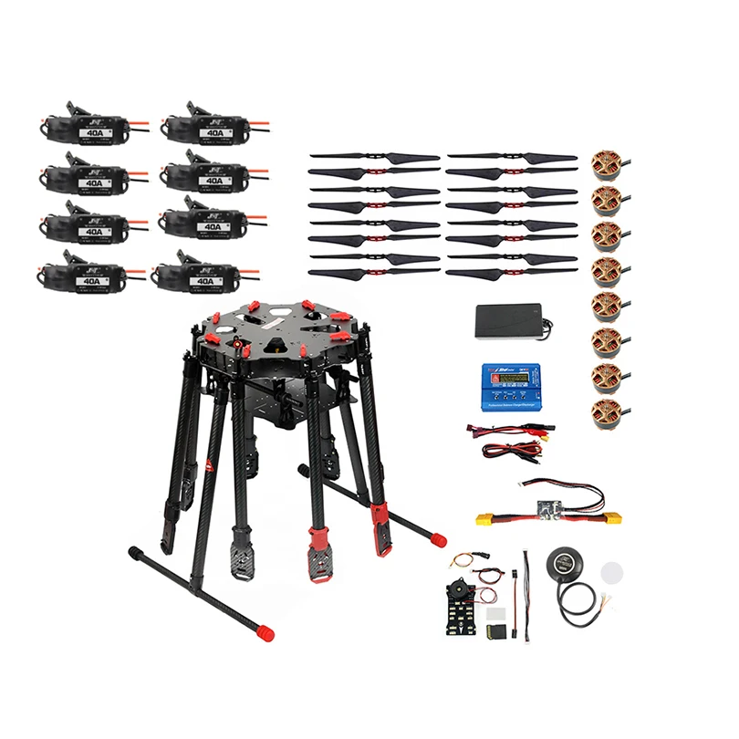 

DIY X8-II 1125 мм Колесная база TL8X000-PRO 8-осевой октокоптер комплект с AT10 II RC передатчиком R12DS PIX 2.4.8 32 бит управление полетом