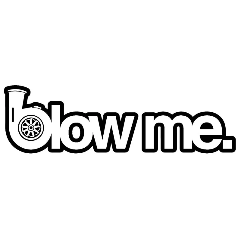 

BLOW ME Car Sticker Funny Gesture Turbo Racing Decals Fashion PVC Bumper Decoration Waterproof Sunscreen Exquisite Decal