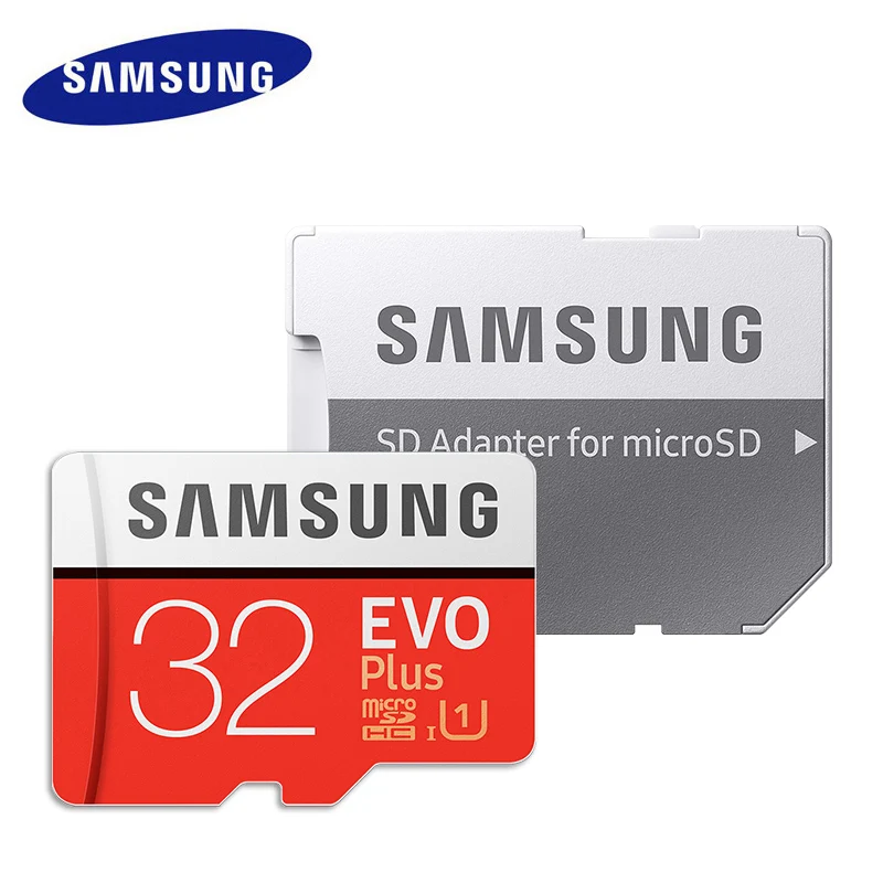 SAMSUNG EVO Plus карта памяти 32 Гб/SDHC 64 Гб/128 ГБ/256 ГБ высокоскоростная SDXC Micro SD TF карта класс 10 Microsd C10 UHS-1 карты