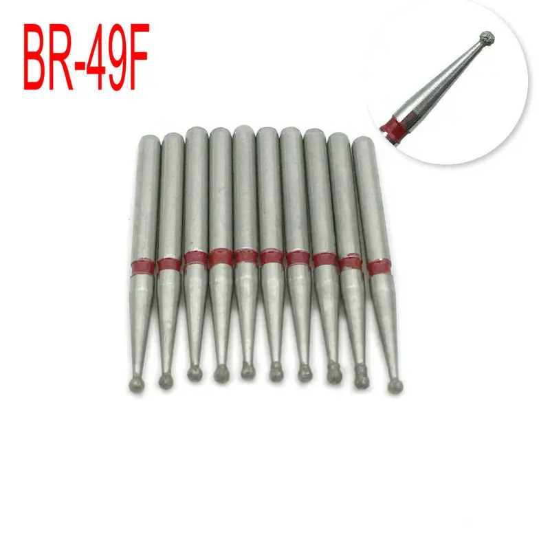 10 шт./кор. зубные алмазные сверла FG 1 6 мм высокоскоростные Шлифовальные машинки