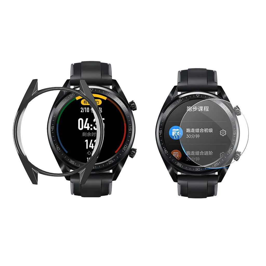 Ouhaobin чехол для часов huawei Watch GT 46 мм с защитой экрана Взрывозащищенная пленка