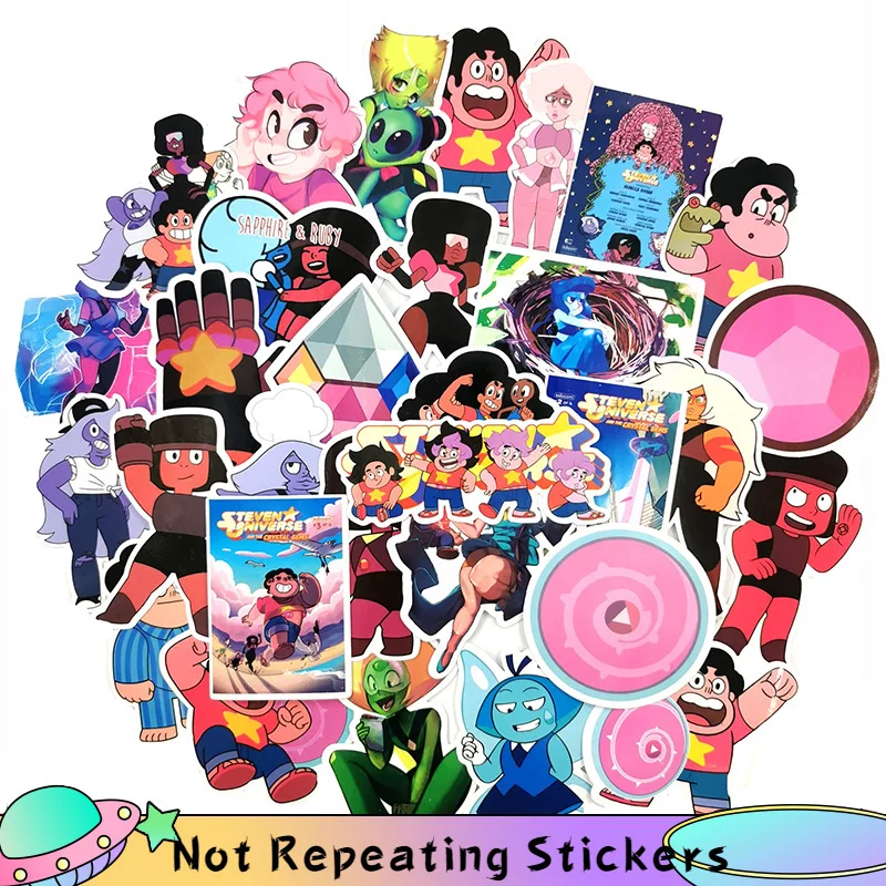 Стикеры аниме Вселенная Стивена Мультяшные для ноутбука чемодана мотоцикла