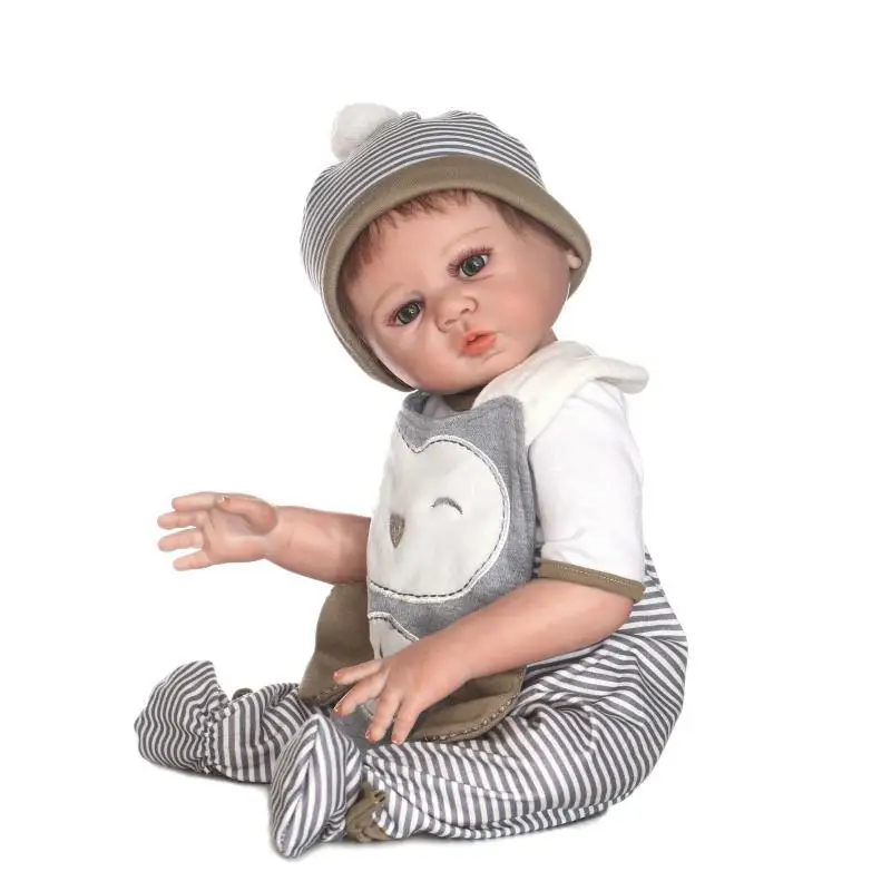 Кукла Reborn Baby силиконовая кукла для мальчика 50 см Реалистичная настоящая игрушка