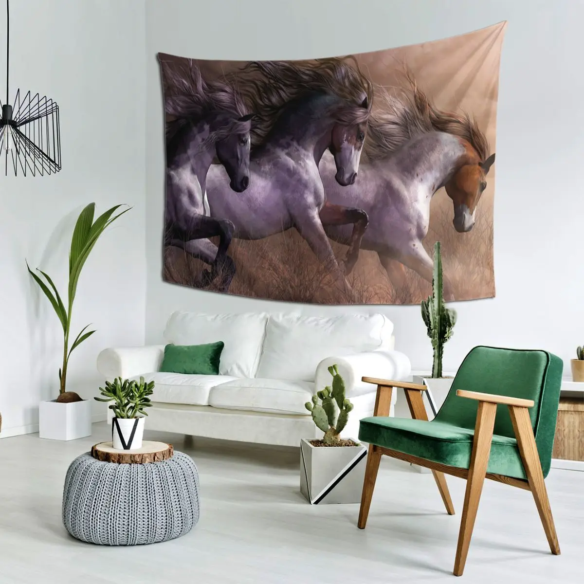 

Running Horse 3d Tapestry Wall Hanging Hippie Polyester Wall Tapestry Art Throw Rug Blanket Wall Decor Yoga Mat