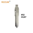Лезвие для ключа HU87 #52 Lishi 2 в 1, 5 шт., металлические режущие зубья, чистые гравированные лезвия для SuzukiNew AltoSwift