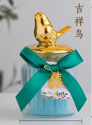 Bow color random Многофункциональные запечатанные банки высокого качества стекло прозрачный пищевой для зёрен контейнер для хранения, банка чайные инструменты предмет интерьера, украшение - Цвет: Bow color random