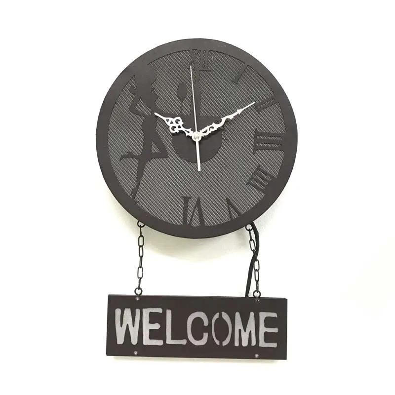 Ретро личные часы светодиодный светильник настенный Настенный для дома спальни