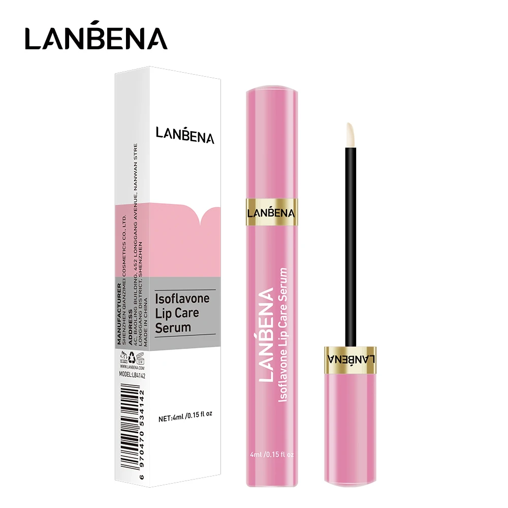 

LANBENA Lip Augmentation Liquid Gloss Increase Volumizer Lip Plumper Elasticity Reduce Fine Lines Repairing Moisturizing Serum