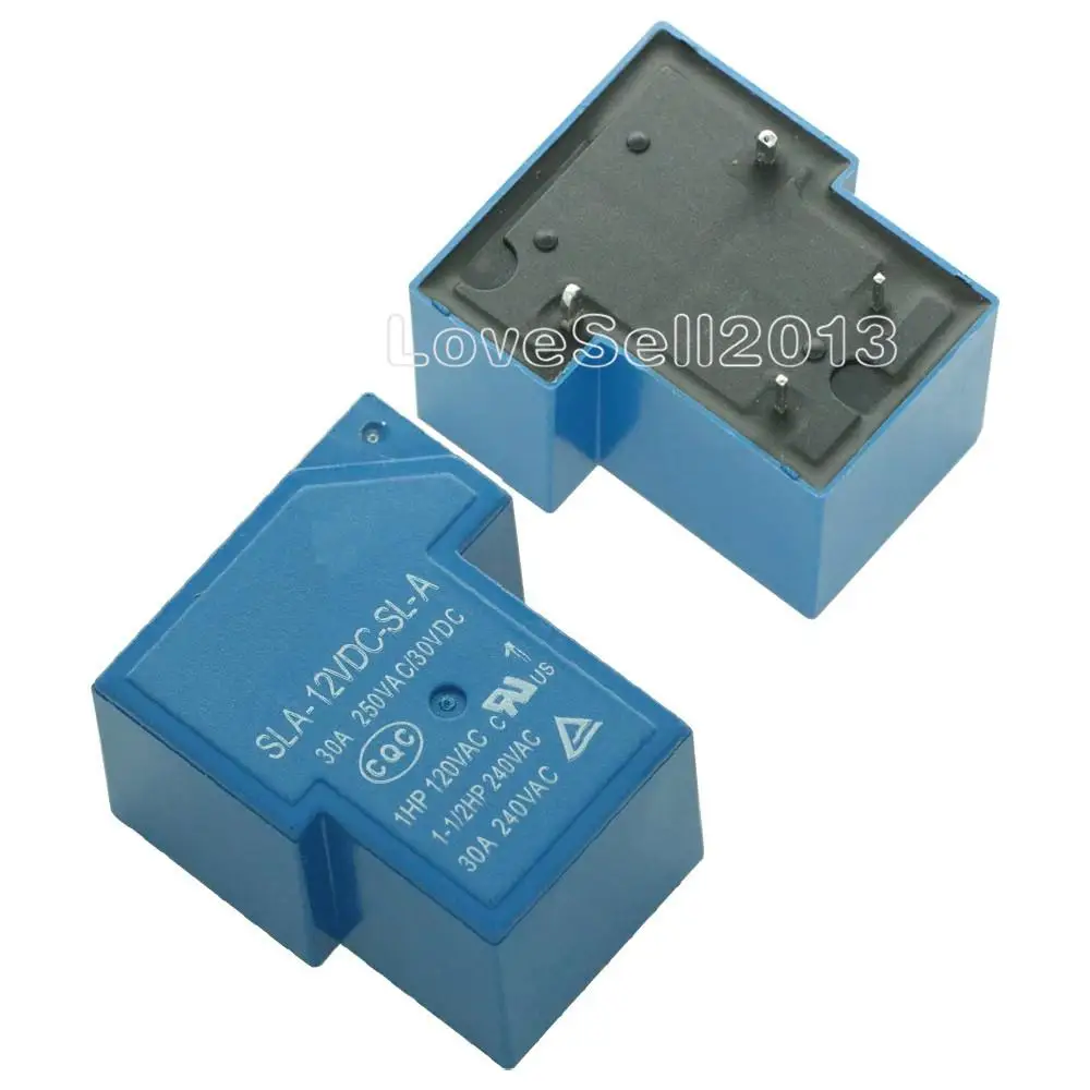 DC 12V напряжение катушки SPDT 4 Pin PCB тип общее реле мощности SLA 12VDC SL A|Запасные части| |