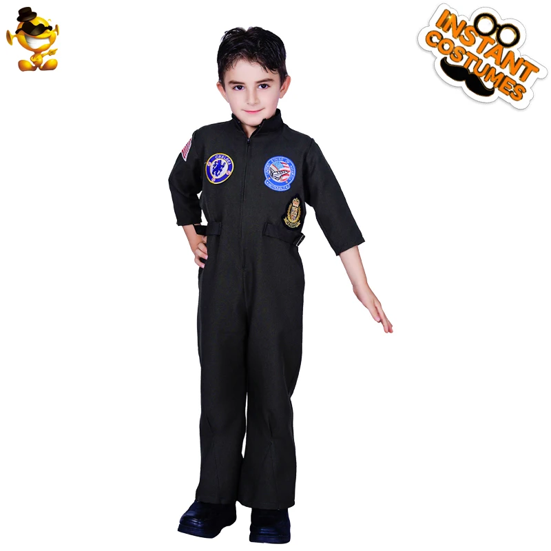 Детская специальная одежда для мальчиков полицейский костюмы пилотов Хэллоуин