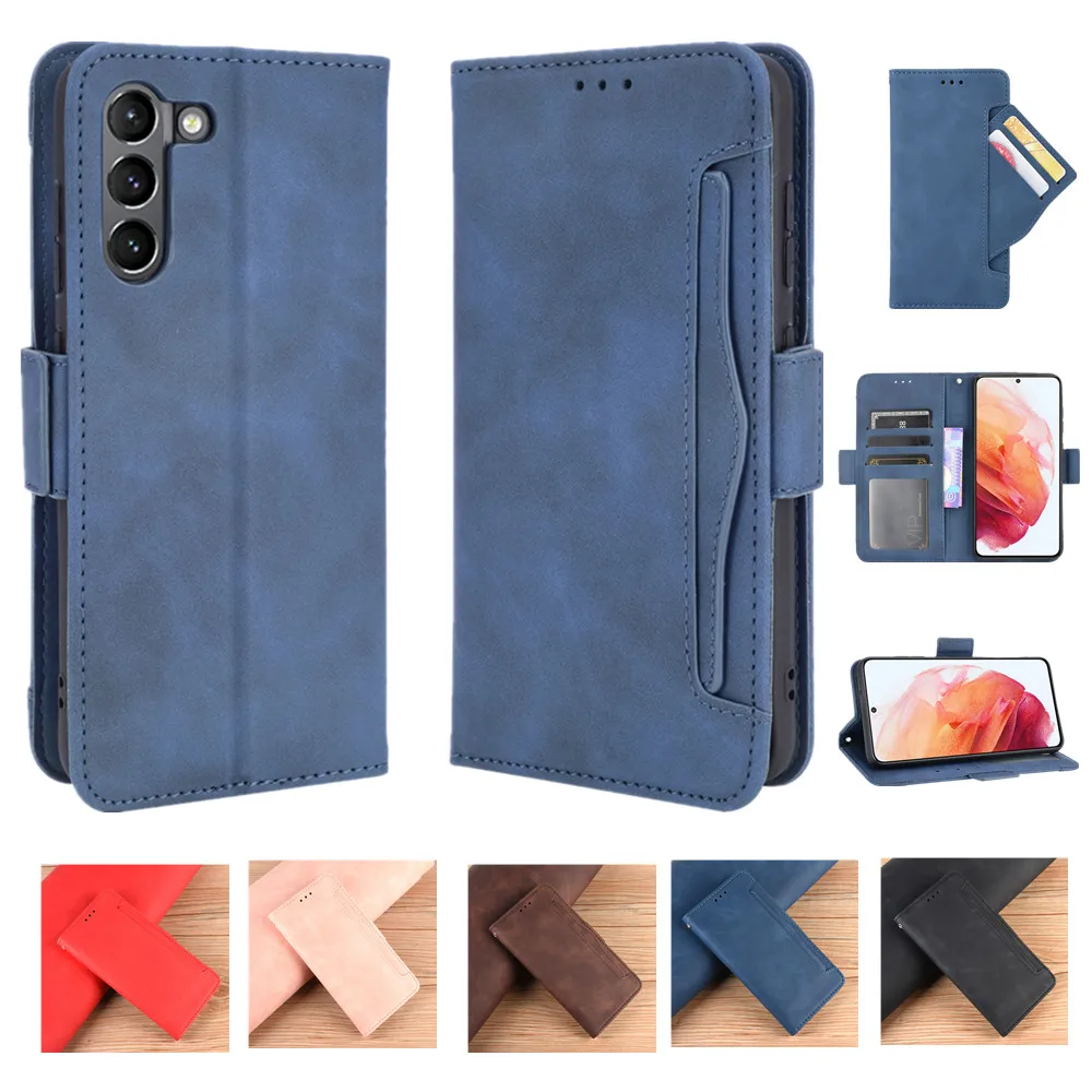 

Phone Case for Samsung Galaxy S22 S21 Ultra S20 FE S8 S9 S10 Plus Note 10 20 Flip Wallet Card Holder Stand Full Protect Fundas