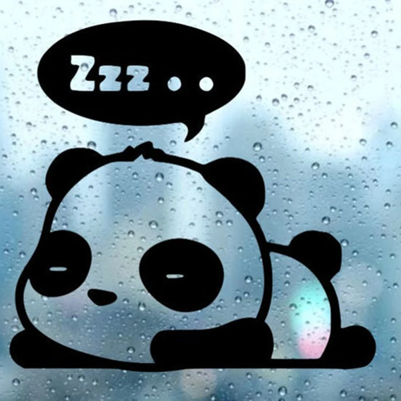 

Car Sticker Cute Sleeping Panda Cartoon character Car Body Sticker Cut Vinyl Car Decal Art Decor Removable Waterproof 15CM