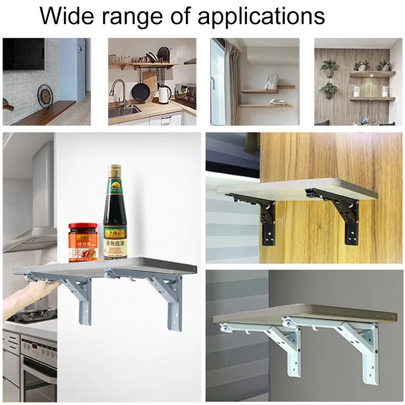 Складные кронштейны для полки настенная полка металлический тяжелый Прочный