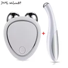 Устройство для подтяжки лица, микро-токовый Массажер для лифтинга и укрепления лица, инструмент для красоты, сжигание жира, товары для похудения, Вибрационный массажер