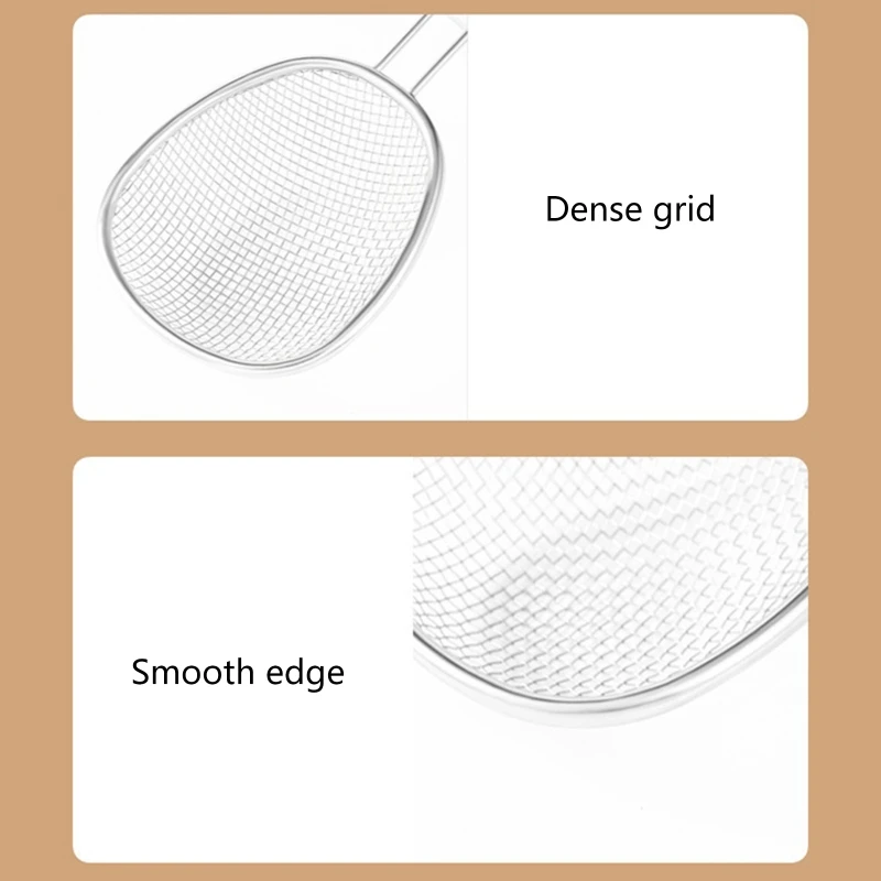 Ситечко из нержавеющей стали ложка-скиммер овальной формы кухонная посуда