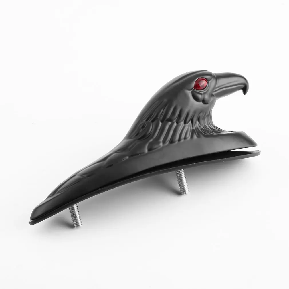 

New Chrome Eagle Head Shape Design ATV Front Fender Frame Ornament Front Fender Accent Piece for Motorcycle Motorbike Car Bonnet