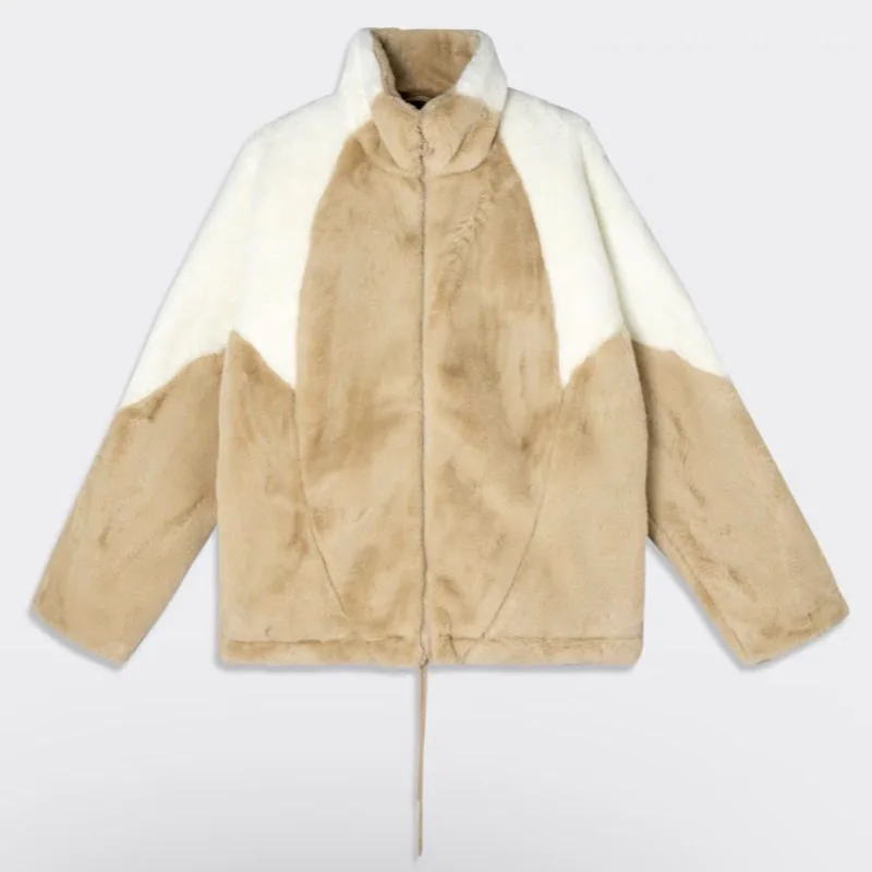 

Куртка женская из искусственного меха, повседневная утепленная уличная одежда с нейтральным мехом, на молнии, зимний спортивный пиджак