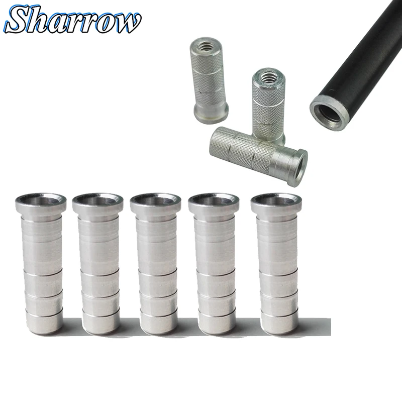 Стрела для стрельбы из лука соединитель Алюминиевая Вставка стрела подходит ID 6