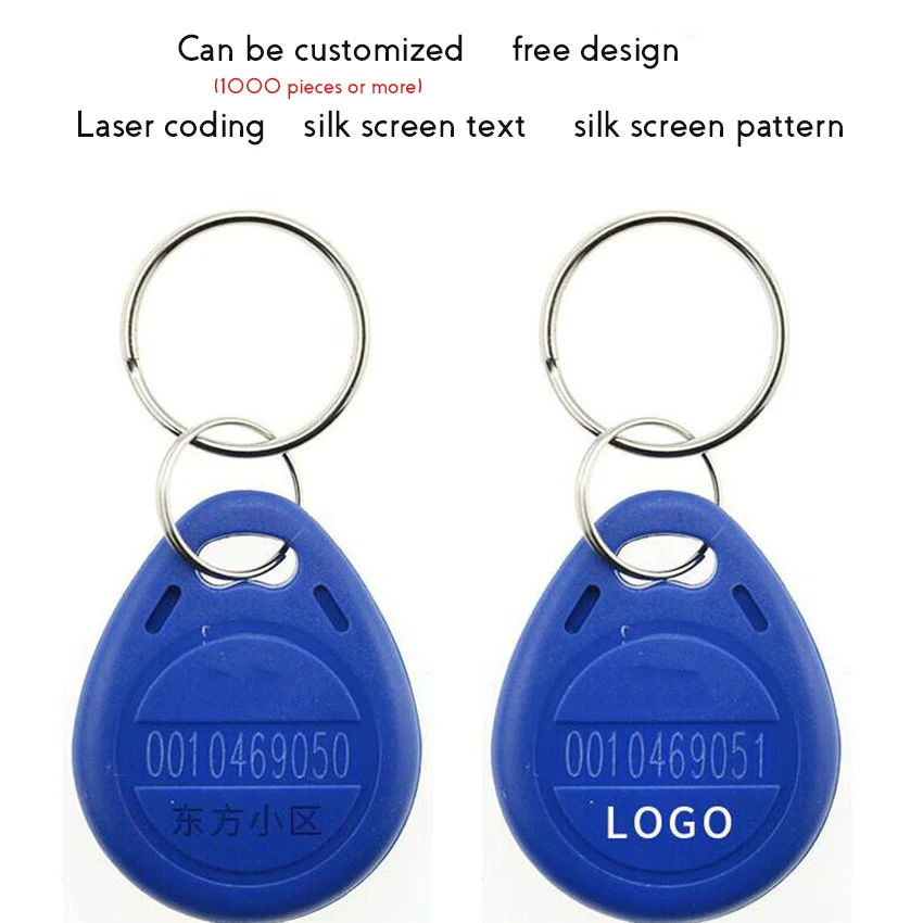 5 шт./лот синие No.2 брелоки для карт управления доступом чиповая карта дверь
