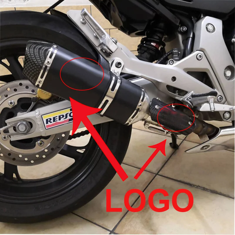 

ATV Exhaust Pipe Protection coverMotorcycle Exhaust Heat Shield For Yamaha Fjr 1300 KTM 200 Exc Honda Shadow 400 BMW R1100gs