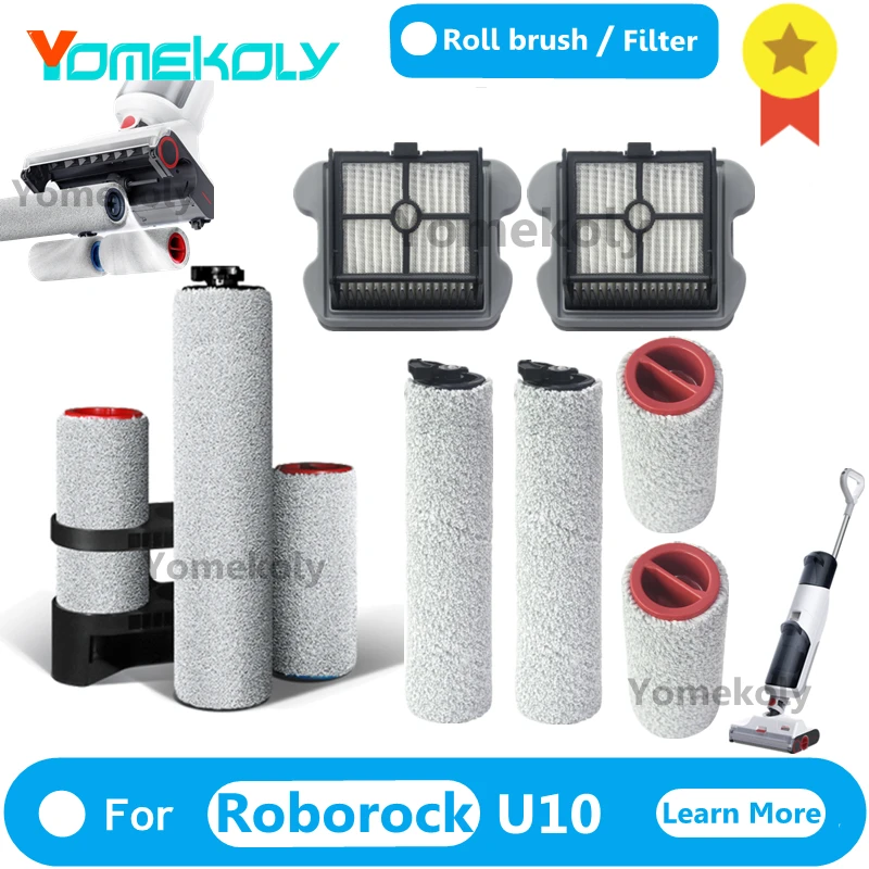 

For Xiaomi Roborock DYAD U10 Wireless Floor Scrubber Vacuum Cleaner Accessories Roller Brush Washable Filter Parts