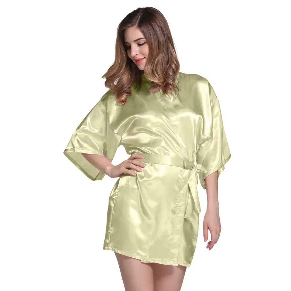 Атласный халат Свадебный подружки невесты Подарочный для Дамский ночной пижама