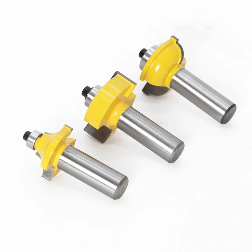 

Carving Rabbet Tool Router Bit 3x 3pcs 1/2" Rabbet Router Bit & Bearing