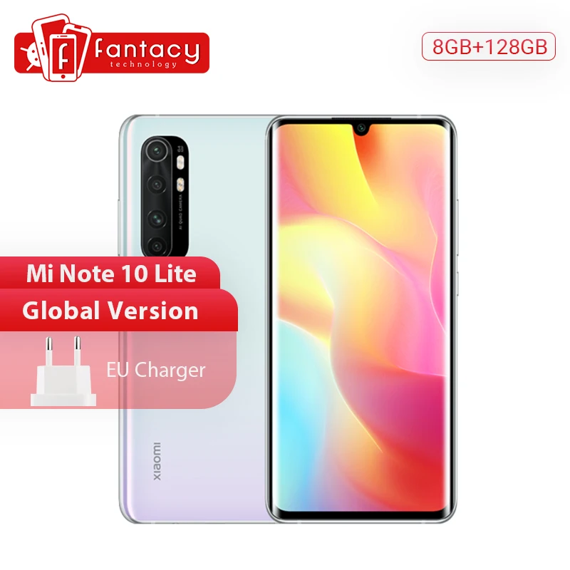 Смартфон Xiaomi Mi Note 10 Lite 8/128GB Android 64+16МП 5260 мА*ч Dual SIM 4 цвета|Смартфоны| |