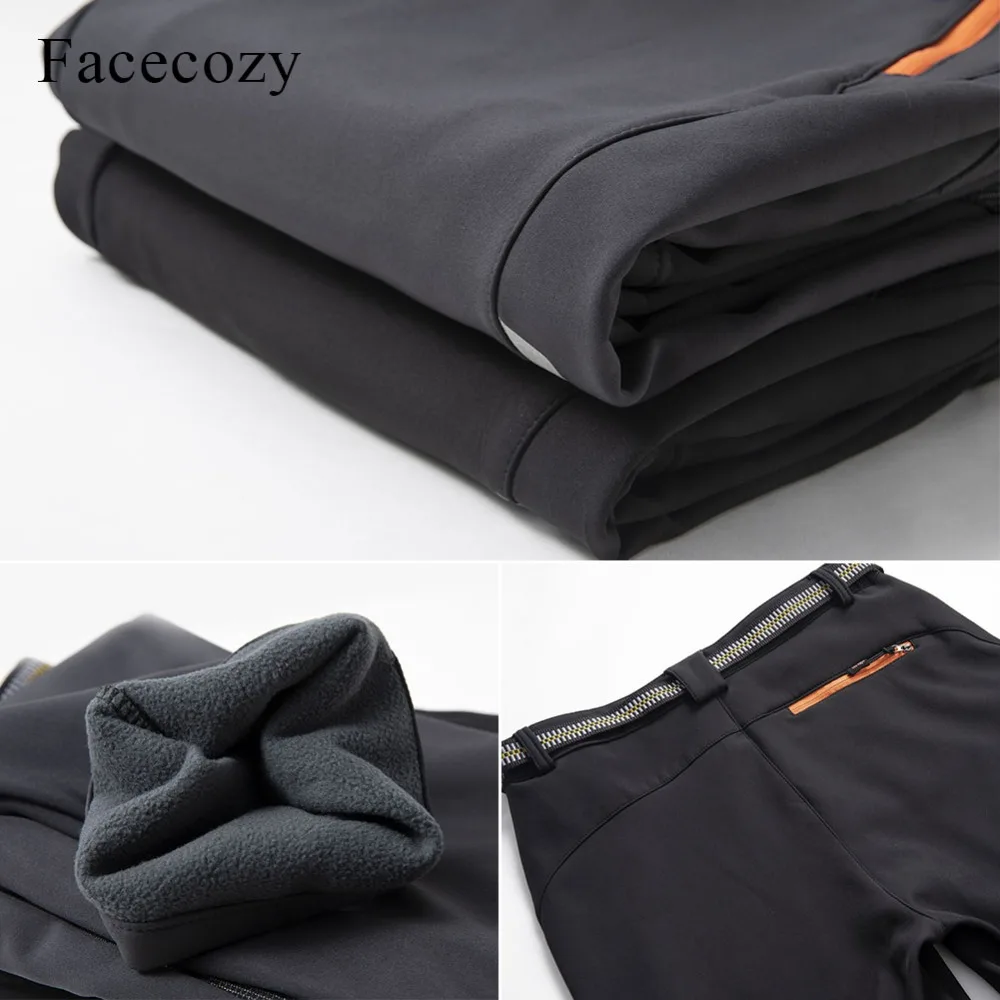 Fecocozy мужские флисовые брюки для рыбалки Светоотражающие уличные спортивные