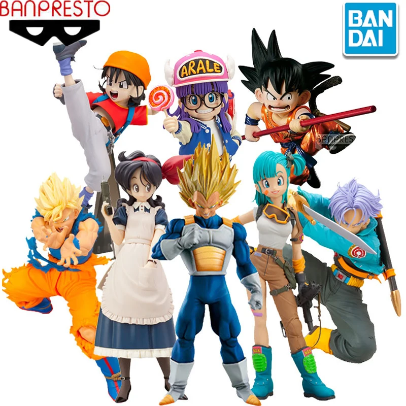 Bandai оригинальный Жемчуг дракона Z SC Budokai Аниме фигурки Сон Гоку Ланч Вегета бульма
