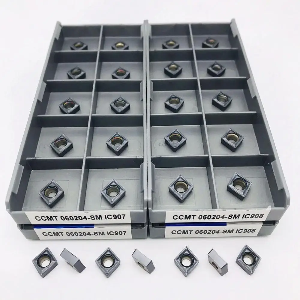

CCMT060204 CCMT060208 SM IC907 IC908 внутренние режущие карбидные вставки токарные части инструменты CCMT токарные инструменты