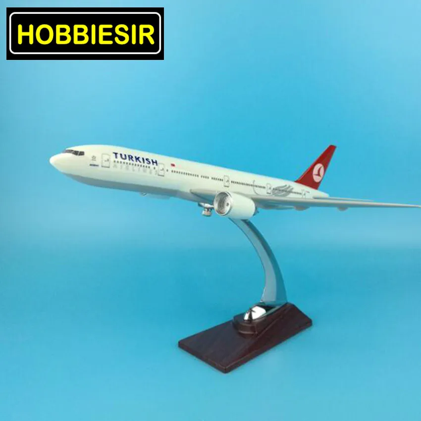 1:200 масштаб Boeing B777 32 см Турецкая авиасимулятор модель Турецкая Авиакомпания сплав самолет игрушка W база пластиковая плоскостная