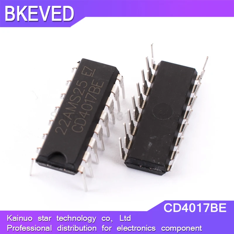 10 шт. CD4017BE DIP16 CD4017 DIP CD4017B DIP-16 HEF4017BP TC4017BP CD4017CN HD14017BP | Электронные компоненты и