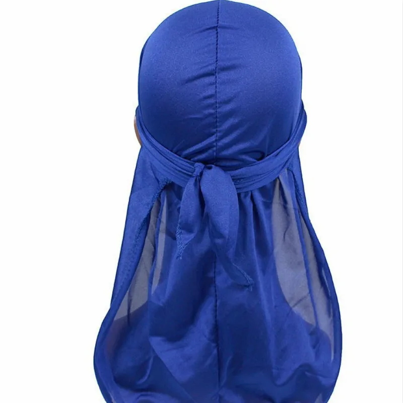 Атласные мужские эластичные кепки в стиле хип хоп Du Doo Rag Durag парики тюрбан бандана