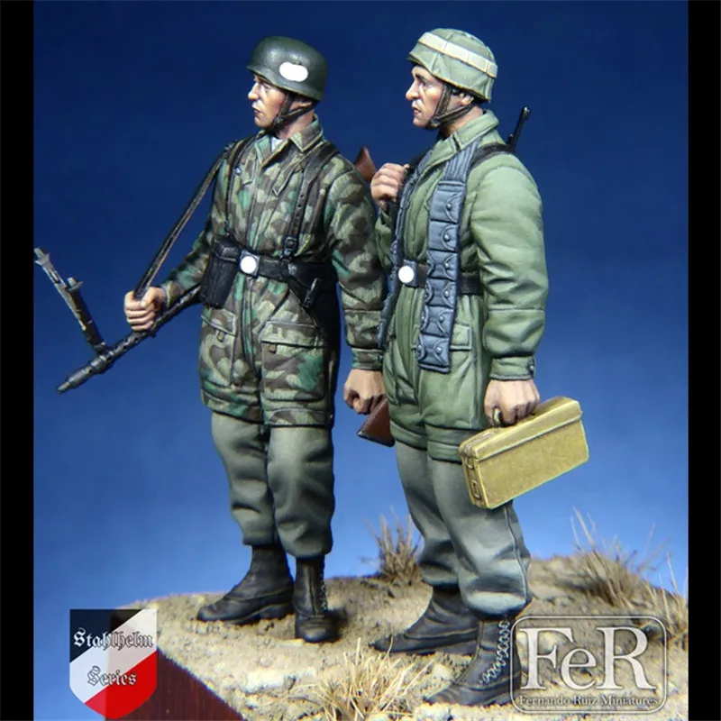 2 шт. воины-десантники фигурка из смолы модель 1/35 набор сборочные модели