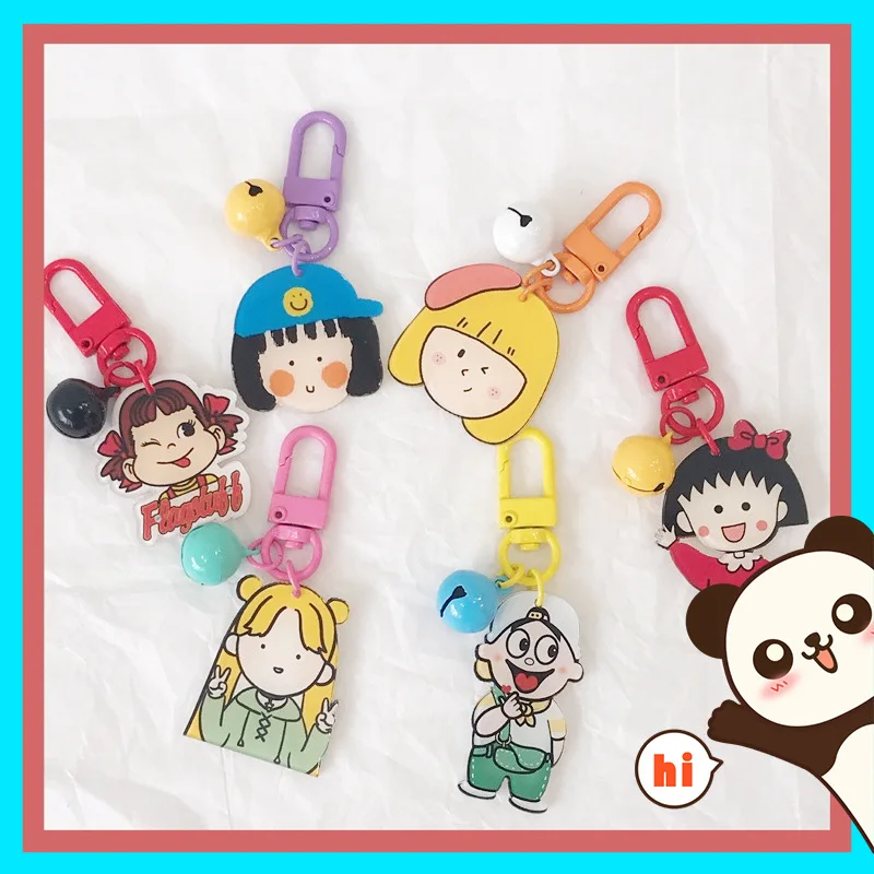 

Cartoon Figure Keychain Exquisite Fashion Bag Backpack School Bag Car Key Accessories Pendant Lovely Color Metal Couples Keyring