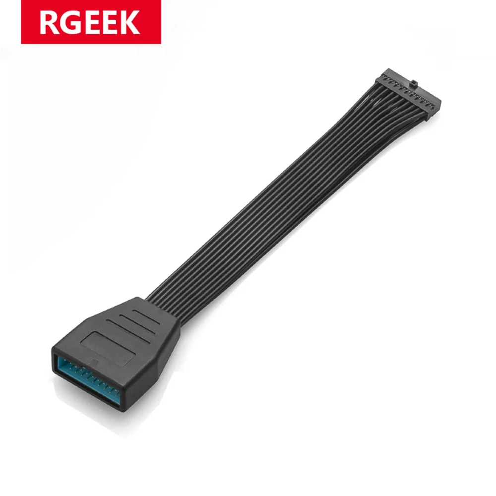RGeek материнская плата USB3.0 19Pin 20Pin разъем на USB 3 0 19pin 20-контактный удлинитель кабель