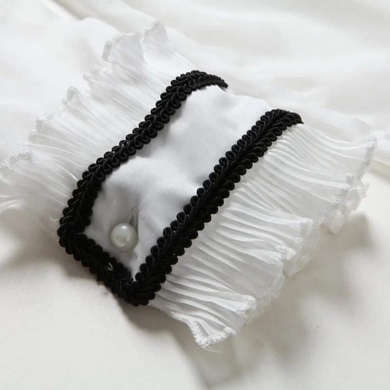 

Spring and Summer New Slim Temperament Sexy Tencel Chiffon Shirt Korean Casual Versatile Two Piece Blouse