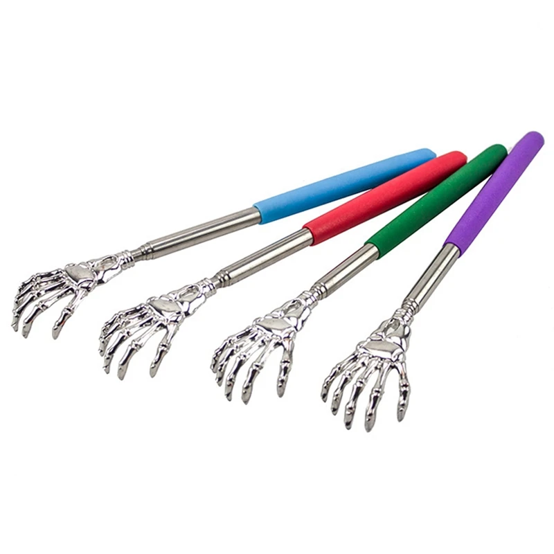 

1 Pc Telescopic Back Scratcher Tool Stainless Steel Claw Massager For Back Massage Promotion Tools For Blood Circulation Relax