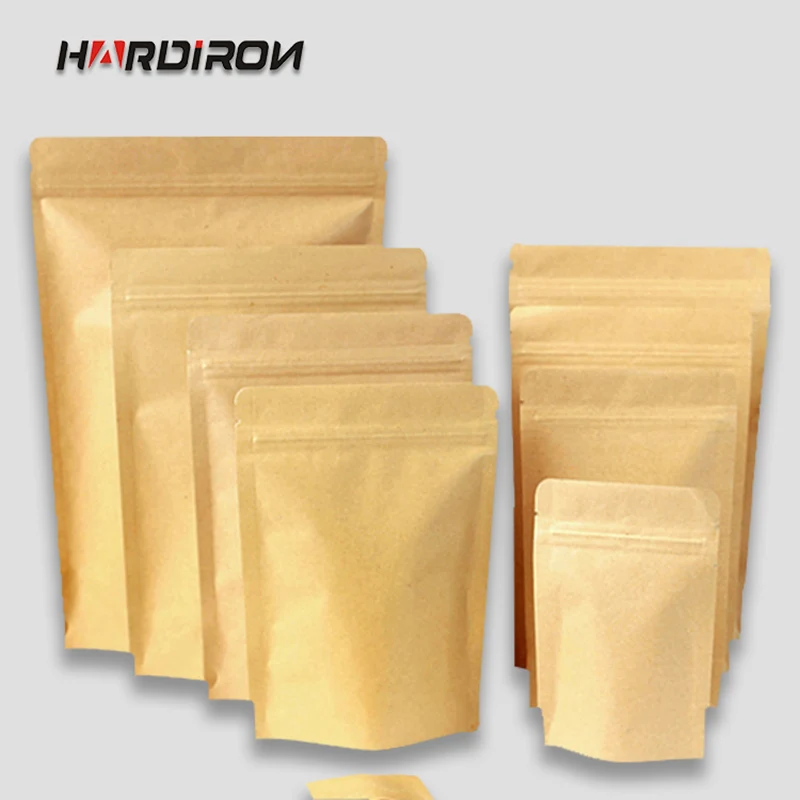 Желтая крафт бумага HARDIRON 0 28 мм встроенная алюминиевая фольга застежка молния